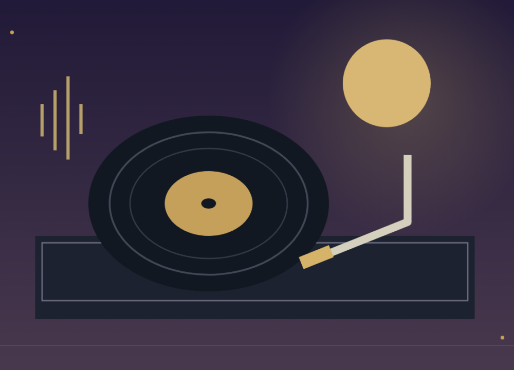 Editorial demo illustration: dj.