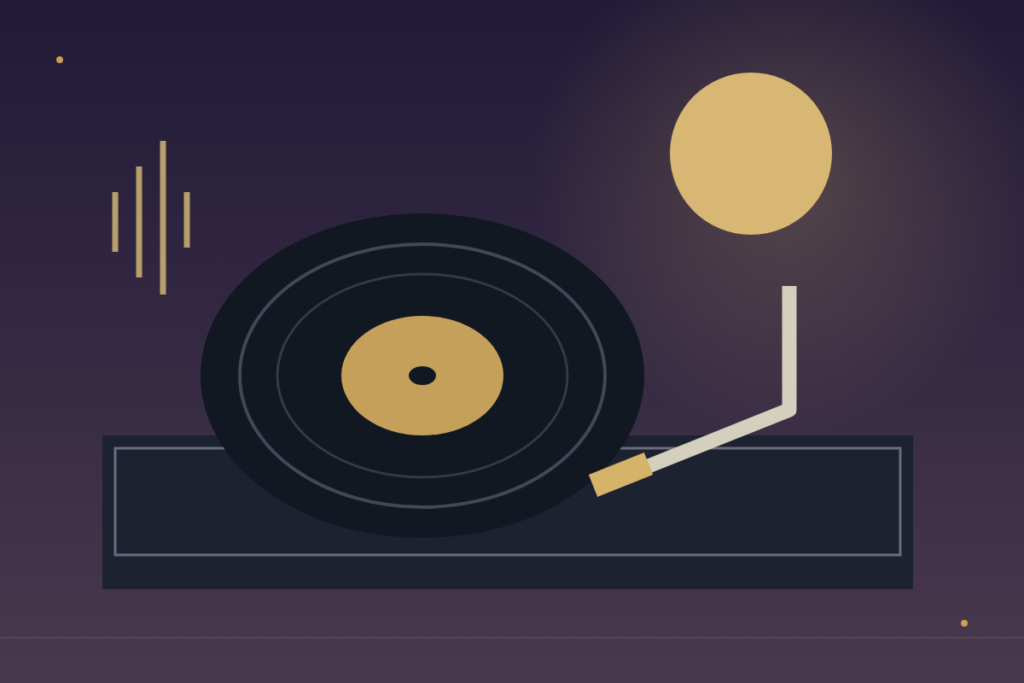 Editorial demo illustration: dj.
